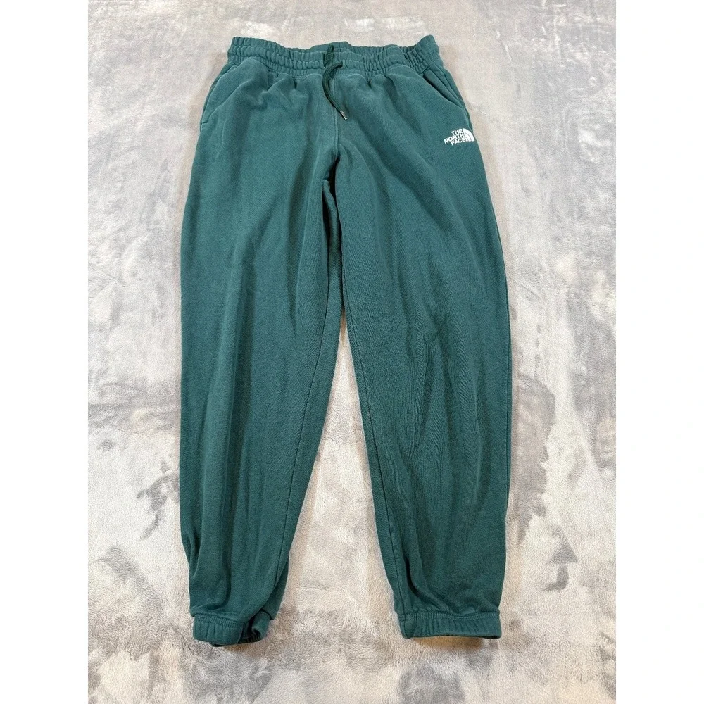 The North Face Women's Green Jogger Sweatpants Drawstring Elastic Waist S/P